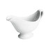 Hall China 11360ABWA Bright White 3.75 oz. China Sauce Boat - 24/Case
