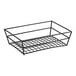 An American Metalcraft black rectangular wire grid basket.