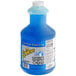 A blue plastic bottle of Sqwincher Mixed Berry electrolyte concentrate.