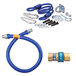 Dormont 1675BPQR48 SnapFast® 48 inch Gas Connector Kit with Restraining Cable - 3/4 inch Diameter