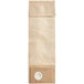 A white and brown Clarke Dust Bag Kit for CarpetMaster Vacuums with a circular hole in it.
