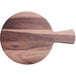 An Acopa faux wood melamine serving board with a handle.