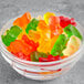 A bowl of Kervan 6-color gummy bears.