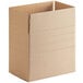 A Lavex cardboard shipping box with a top open.