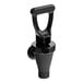 A black plastic Bunn faucet assembly with a handle.