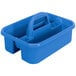 A blue polypropylene tool caddy with a handle.