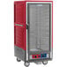 A red and grey Metro C5 holding and proofing cabinet.