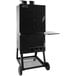 A black rectangular Old Country BBQ Pits smoker with a metal handle.
