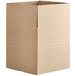 A close-up of a Lavex cardboard shipping box with a white background.