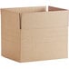 A Lavex cardboard box with a cut out handle.