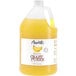 A jug of Amoretti Banana Craft Puree on a white background.