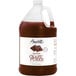 A jug of Amoretti Chocolate Craft Puree on a white background.