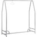 A silver metal Advance Tabco cleanroom garment rack.