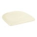 A white cushion on a Lancaster Table & Seating Ruby Red Cafe Chair.