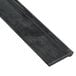 A black rubber strip with a white background.