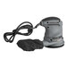 A grey Genesis 5" random orbit sander with a black cord.