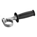 A black and silver Genesis hammer drill with auxiliary handle.