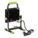 A black and green PowerSmith corded LED work light on a table.