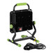 A black and green PowerSmith LED work light with a cord.