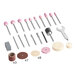 A Genesis variable speed rotary tool accessory set with storage case.