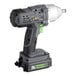 A Genesis cordless impact wrench with a green LED light on it.