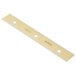 A white rectangular strip of Unger TR100 carbon steel blades with holes.