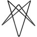 A black metal APS Prisma star buffet stand with four legs.