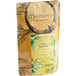 A brown bag of Davidson's Organic Singell Darjeeling Loose Leaf Tea with a green and yellow label.