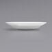 A close up of a white Corona by GET Enterprises Actualite porcelain soup bowl.