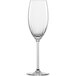 A clear Schott Zwiesel Wineshine flute wine glass with a stem.