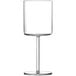 A Schott Zwiesel white wine glass with a long stem and clear glass.