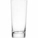 A close up of a clear Schott Zwiesel longdrink glass.