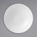 A Dudson white china bowl with a white rim.