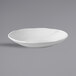 A Dudson Organic White china bowl on a white surface.