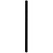 A black Plasticade Power Post with pre-drilled holes.