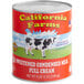 A #10 can of California Farms sweetened condensed milk.