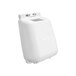 A white plastic container with a lid.