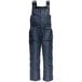 A pair of navy RefrigiWear women's overalls with pockets.