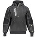 A black RefrigiWear jacket with grey accents and a zipper.