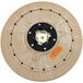 A beige tufted pad driver with a black tufted pad holder and riser.