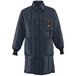 A navy RefrigiWear Iron-Tuff jacket for men with two pockets.