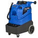 A blue and black Powr-Flite Pulsar Gamma+ carpet extractor with a handle.