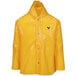 A yellow Tingley Iron Eagle jacket with a white logo and strings.