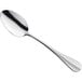 An Amefa stainless steel teaspoon with a long handle and extra large bowl.