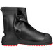 A black Tingley Workbrutes G2 waterproof overshoe with red soles.