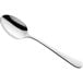 An Amefa Austin stainless steel long teaspoon with a silver handle on a white background.