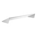A white metal lid for an Avantco refrigerator with a long handle.