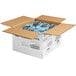 A white box with blue Jon Donaire packets inside.