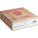 A brown Eli's Cheesecake box with a red and white label on a white background.