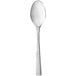 A Reserve by Libbey stainless steel dessert spoon with a handle.